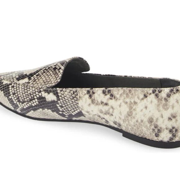 CHOCOLAT BLU Genuine Leather Ace Pointed Toe Flats — 6 US — Embossed Snake - NWT - Picture 4 of 8